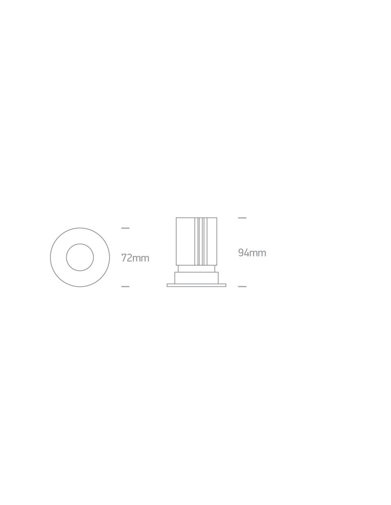 LED flush-mounted lamps - One Light ARES fixed recessed 12W 3000K black 10112HA/B/W. - product kolory-swiatla.pl 2