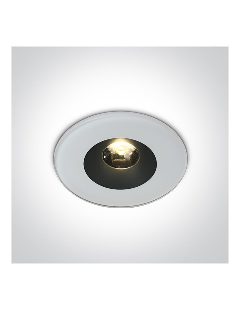 One Light BAIDA wpust stały 6W 3000K biały IP65 10106V/W/W