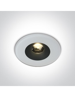 One Light BAIDA wpust stały 6W 3000K biały IP65 10106V/W/W