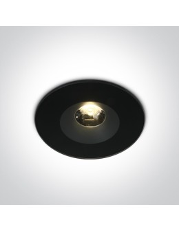 One Light BAIDA wpust stały 6W 3000K czarny IP65 10106V/B/W