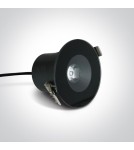 One Light BAIDA wpust stały 6W 3000K czarny IP65 10106V/B/W