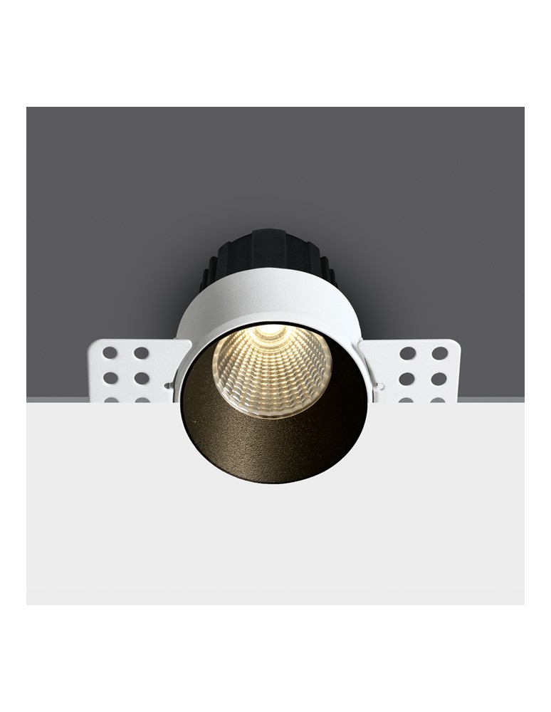 Frameless flush-mounted lamps - trimless - One Light BELEN frameless fixed recessed 12W 3000K black 10112BTR/B/W. - product kolory-swiatla.pl 1