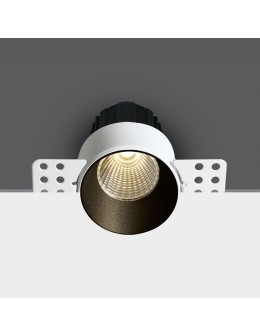 One Light BELEN frameless fixed recessed 12W 3000K black 10112BTR/B/W.