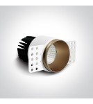 Frameless flush-mounted lamps - trimless - One Light BELEN frameless fixed recessed 12W 3000K black 10112BTR/B/W. - product 2