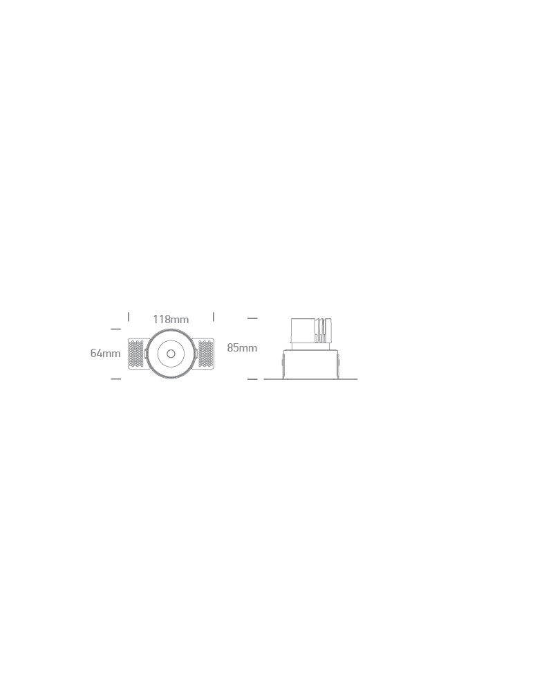 Frameless flush-mounted lamps - trimless - One Light BELEN frameless fixed recessed 12W 3000K-3500K-4000K white 10112BTR/W/V - product kolory-swiatla.pl 3