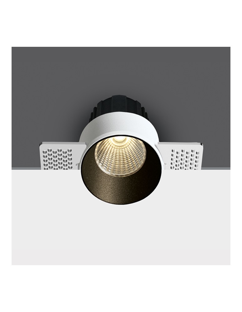 One Light BELEN wpust stały bezramkowy 12W 3000K-3500K-4000K czarny  10112BTR/B/V