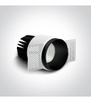 One Light BELEN wpust stały bezramkowy 12W 3000K-3500K-4000K czarny  10112BTR/B/V