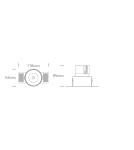 Frameless flush-mounted lamps - trimless - One Light BELEN frameless fixed recessed 12W 3000K-3500K-4000K black 10112BTR/B/V. - product 3