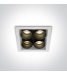LED flush-mounted lamps - One Light BROLO 4 fixed recessed 10W 3000K white 50406C/W/W - product 1