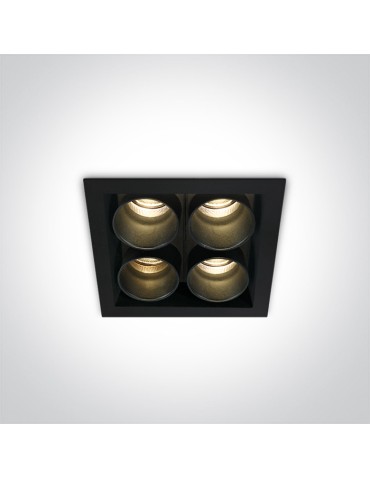 One Light BROLO 4 fixed recessed 10W 3000K black 50406C/B/W