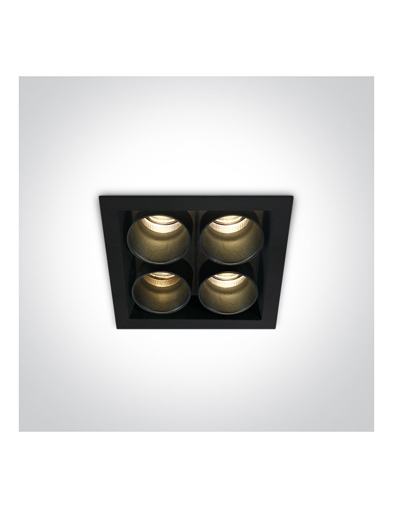 LED flush-mounted lamps - One Light BROLO 4 fixed recessed 10W 3000K black 50406C/B/W - product kolory-swiatla.pl 1