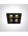 One Light BROLO 4 fixed recessed 10W 3000K black 50406C/B/W