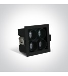 LED flush-mounted lamps - One Light BROLO 4 fixed recessed 10W 3000K black 50406C/B/W - product 2