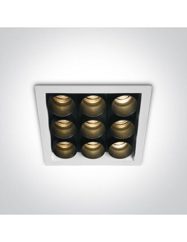 One Light BROLO 9 fixed recessed 22W 3000K white 50906C/W/W