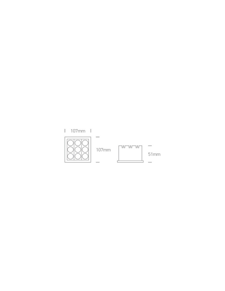LED flush-mounted lamps - One Light BROLO 9 fixed recessed 22W 3000K white 50906C/W/W - product kolory-swiatla.pl 3