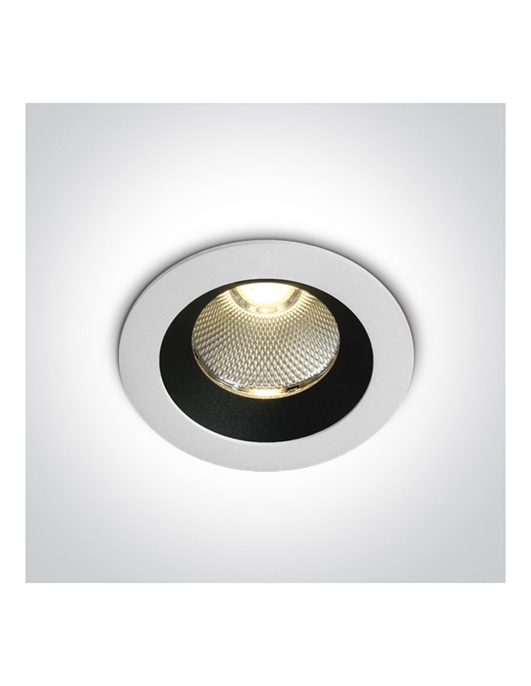 One Light CAPO wpust stały 12W 3000K biały IP65 10110P/W/W