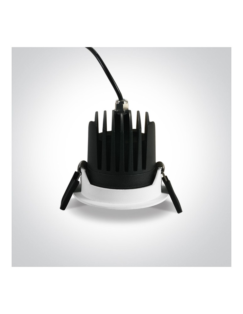 One Light CAPO wpust stały 12W 3000K biały IP65 10110P/W/W