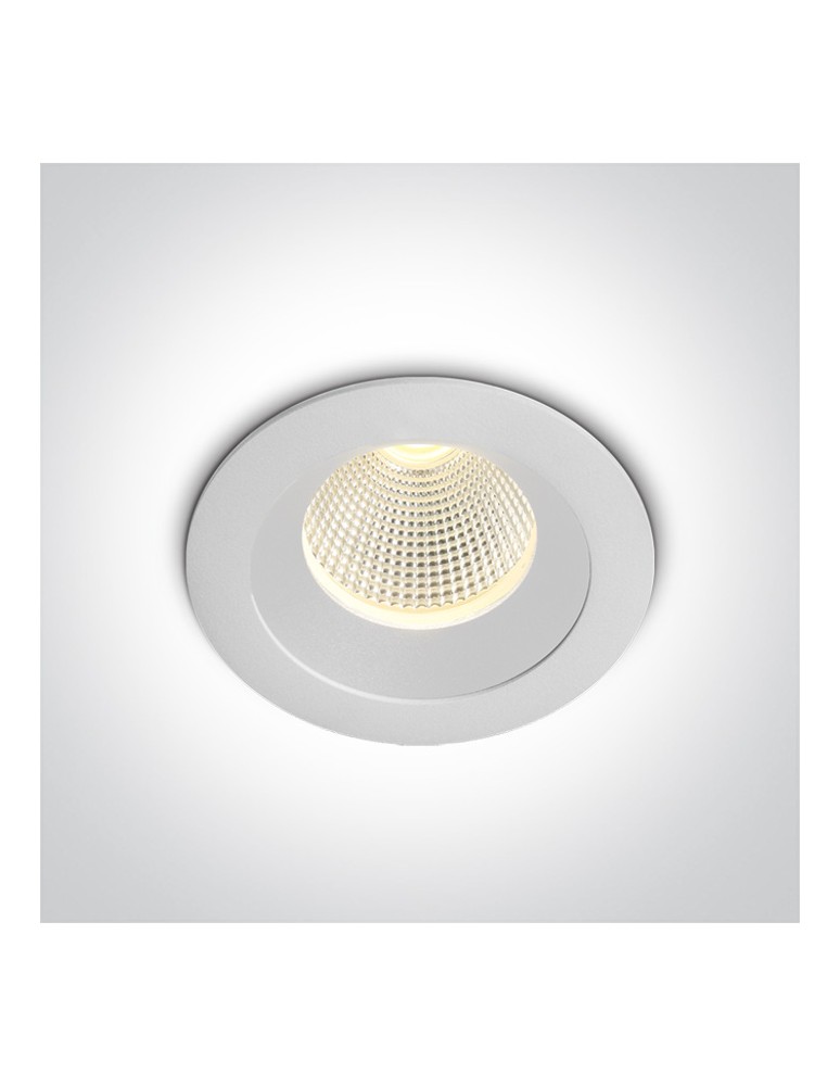 LED flush-mounted lamps - One Light CARIDEA fixed recessed 3W 3000K white 10103E/W/W. - product kolory-swiatla.pl 1