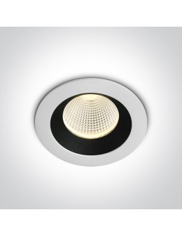 One Light CARIDEA wpust stały 3W 3000K biały-czarny  10103E/W/B/W