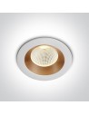 One Light CARIDEA fixed recessed 3W 3000K white-brass 10103E/W/BS/W