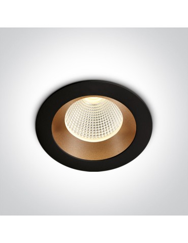 One Light CARIDEA fixed recessed 3W 3000K black-brass 10103E/B/BS/W.