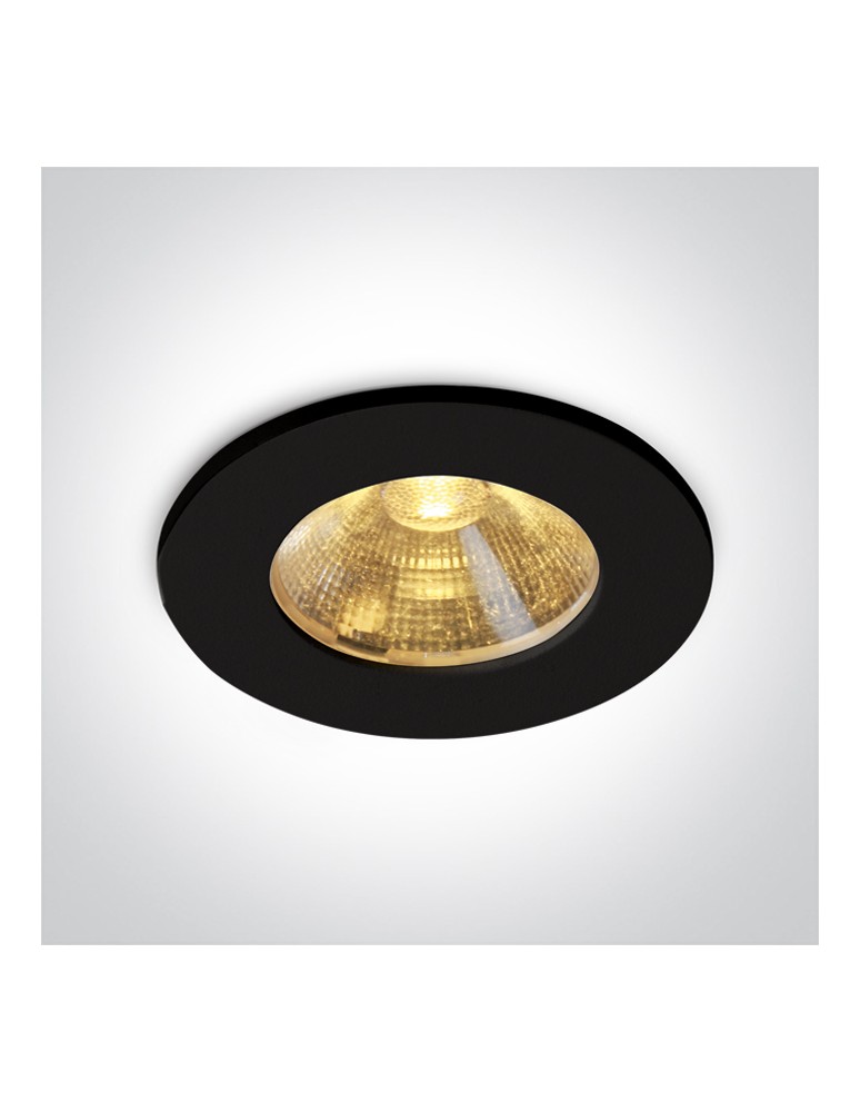 LED flush-mounted lamps - One Light DEMI fixed recessed 3W 3000K black 10103C/B/W - product kolory-swiatla.pl 1