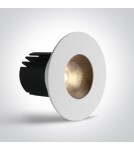 One Light DENA wpust stały 6,5W 3000K-3500K-4000K biały  10107HA/W/V