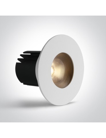 One Light DENA wpust stały 6,5W 3000K-3500K-4000K biały  10107HA/W/V