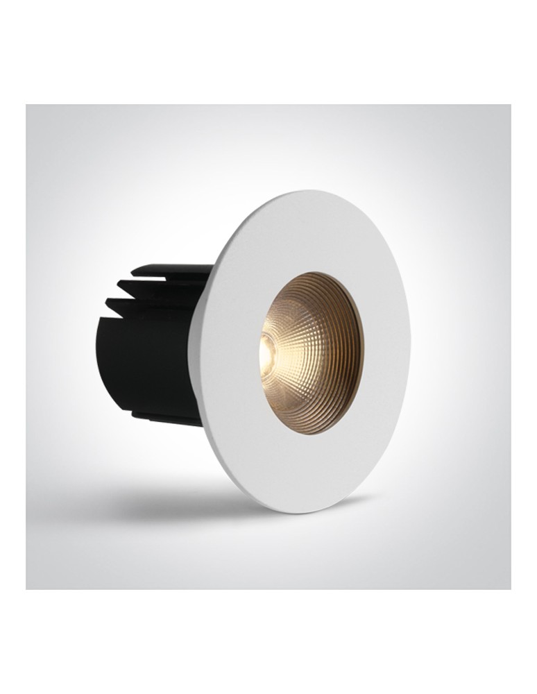 One Light DENA wpust stały 6,5W 3000K-3500K-4000K biały  10107HA/W/V