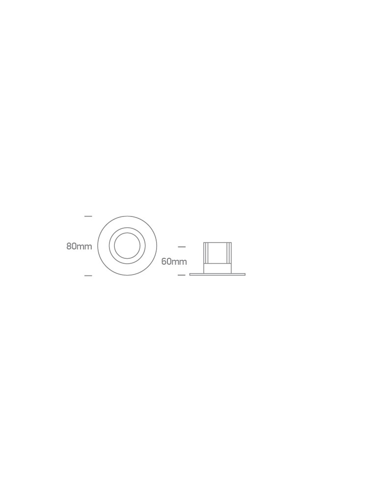 LED flush-mounted lamps - One Light DENA fixed recessed 6.5W 3000K-3500K-4000K white 10107HA/W/V - product kolory-swiatla.pl 3