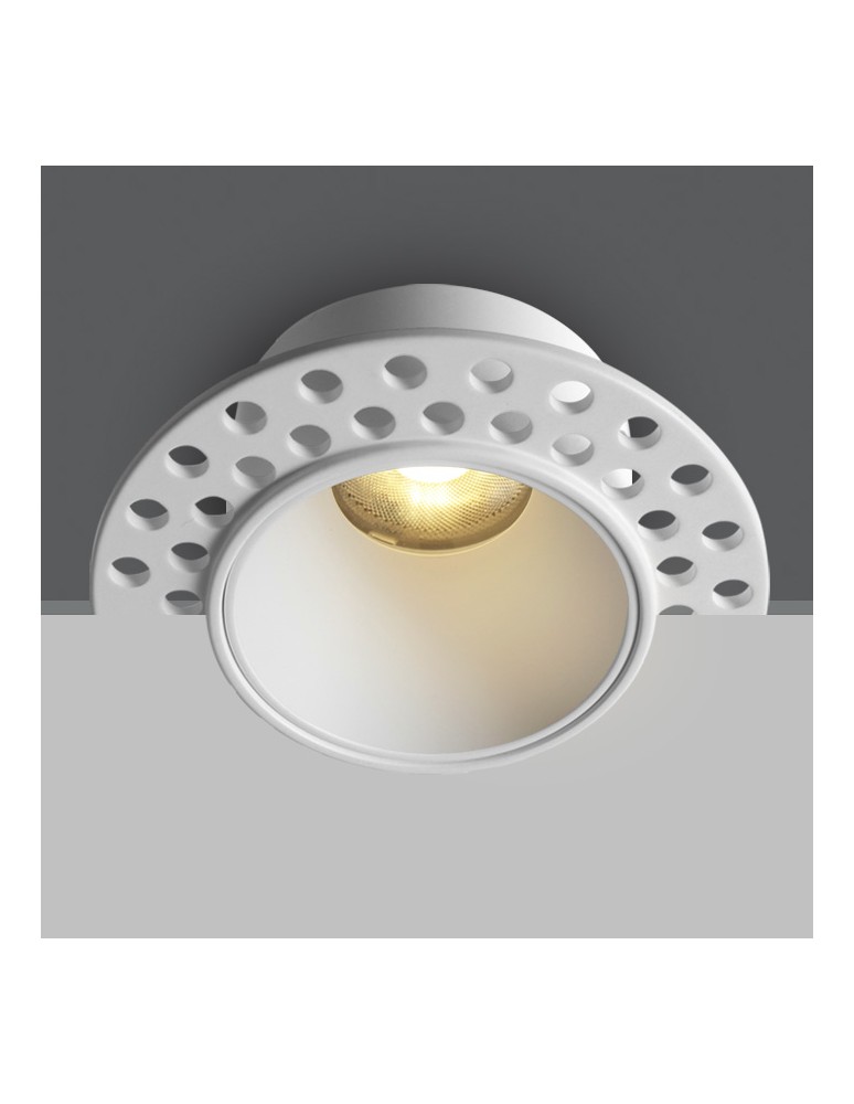 One Light DINA T wpust stały bezramkowy 7W 3000K-3500K-4000K biały  10107JTR/W/V