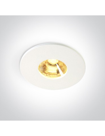 One Light DONA fixed recessed 6.5W 3000K white IP65 10107PA/W/W