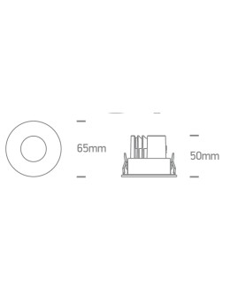 One Light DONA fixed recessed 6.5W 4000K white IP65 10107PA/W/C - product 2