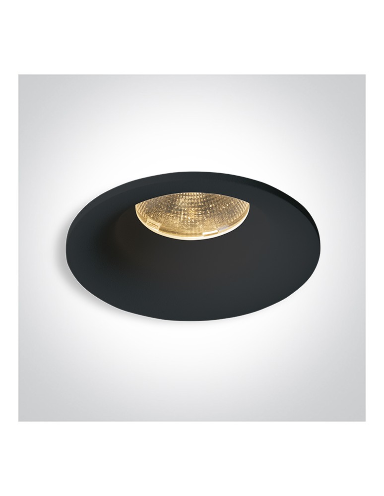 Flush-mounted hermetic lamps - One Light DORA fixed recessed 12W 3000K black IP65 10112C/B/W - product kolory-swiatla.pl 1