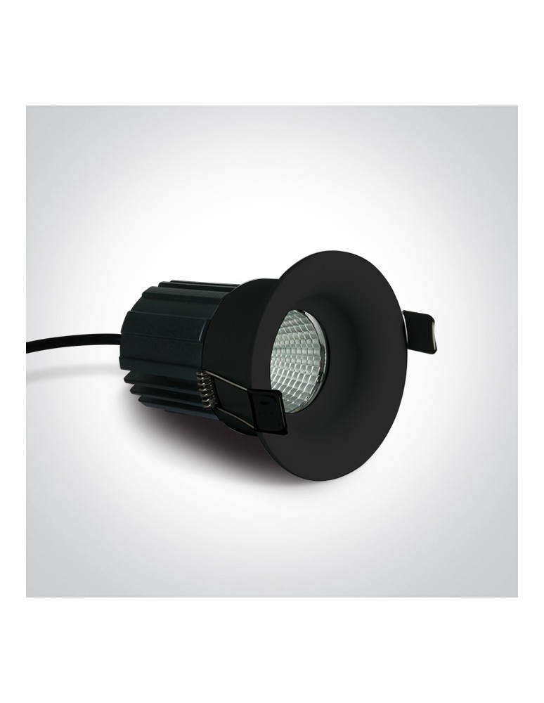 Flush-mounted hermetic lamps - One Light DORA fixed recessed 12W 3000K black IP65 10112C/B/W - product kolory-swiatla.pl 2