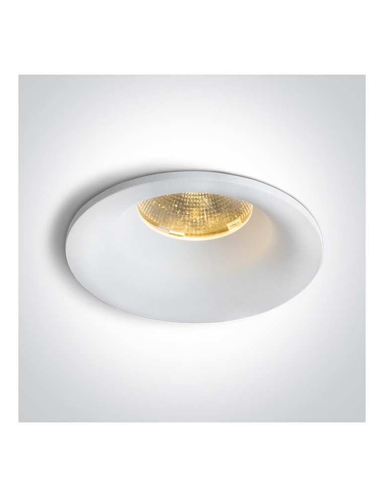 Flush-mounted hermetic lamps - One Light DORA fixed recessed 12W 3000K-3500K-4000K white IP65 10112C/W/V - product kolory-swiatla.pl 1