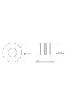 One Light DORA fixed recessed 12W 3000K-3500K-4000K white IP65 10112C/W/V - product 2