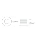 LED flush-mounted lamps - One Light DORE fixed recessed 3W 3000K white 10103LB/W/W - product 2