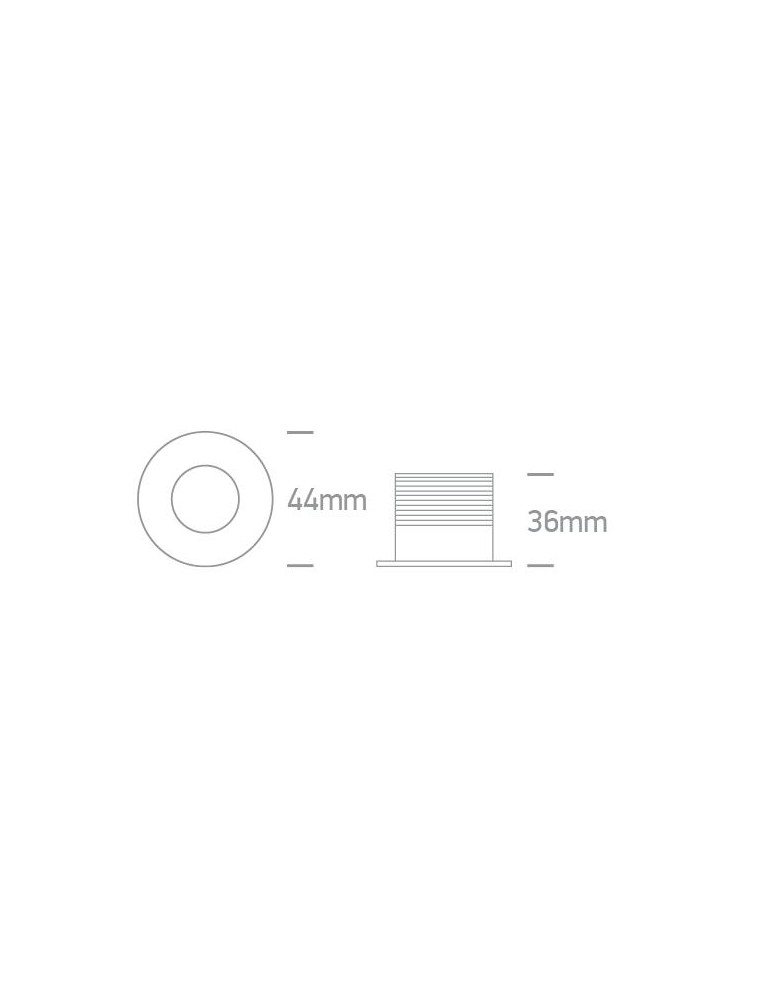 LED flush-mounted lamps - One Light DORE fixed recessed 3W 3000K white 10103LB/W/W - product kolory-swiatla.pl 2