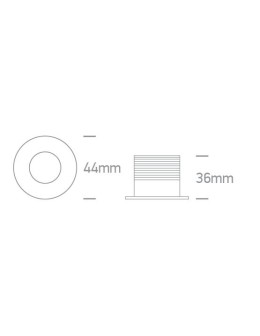 One Light DORE fixed recessed 3W 3000K white 10103LB/W/W - product 2
