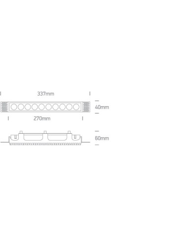 One Light FERO 10T wpust stały bezramkowy 24W 3000K biały  50024HTR/W/W - produkt 2