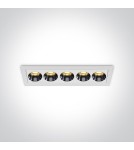 LED flush-mounted lamps - One Light FERO 5 fixed recessed 12W 3000K white 50012H/W/W - product 1