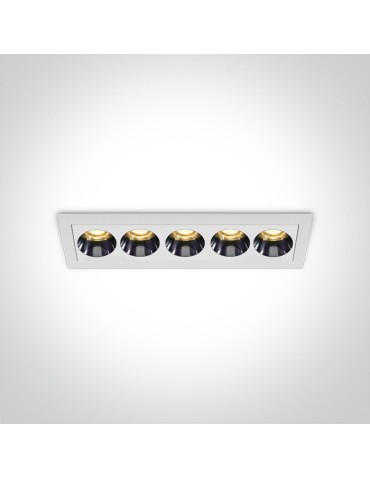 One Light FERO 5 fixed recessed 12W 3000K white 50012H/W/W