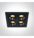 One Light FERO K wpust stały 10W 3000K czarny  50110H/B/W