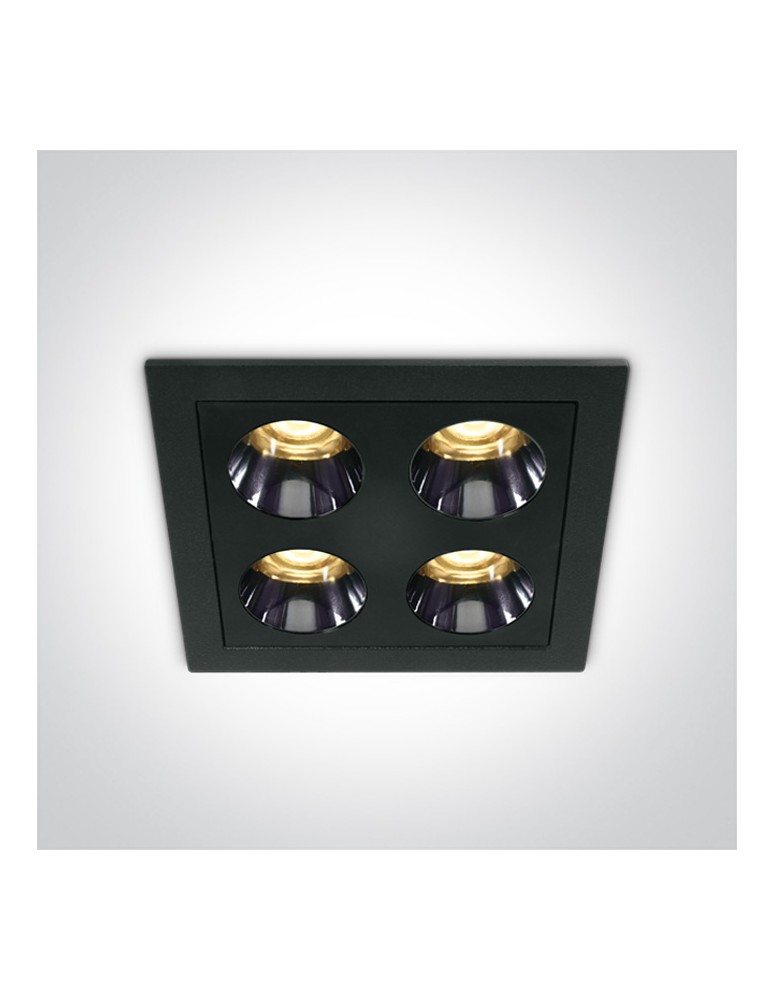 One Light FERO K wpust stały 10W 3000K czarny  50110H/B/W