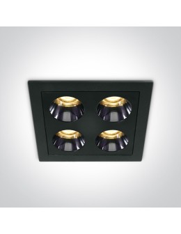 One Light FERO K wpust stały 10W 3000K czarny  50110H/B/W