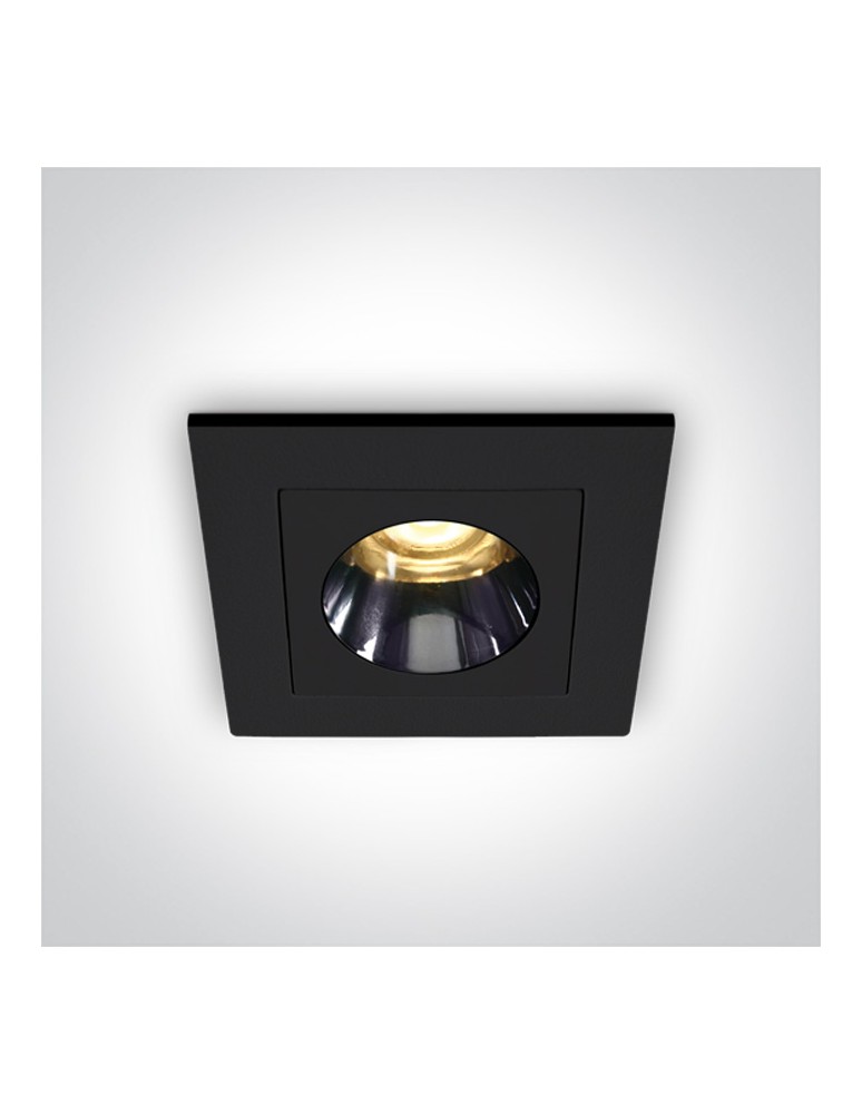 LED flush-mounted lamps - One Light FERO K fixed recessed 3W 3000K black 50103H/B/W - product kolory-swiatla.pl 1