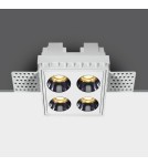 Frameless flush-mounted lamps - trimless - One Light FERO KT frameless fixed recessed 10W 3000K white 50110HTR/W/W. - product 1