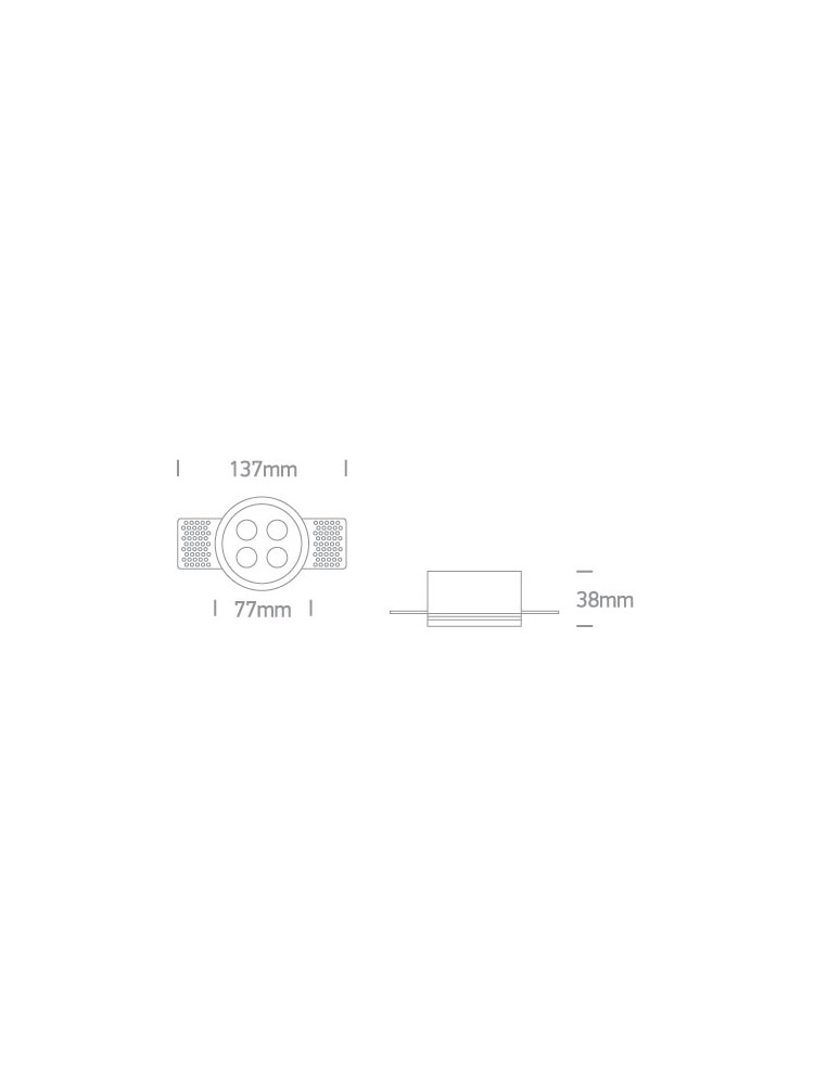 Frameless flush-mounted lamps - trimless - One Light FERO O TR frameless fixed recessed 10W 3000K white 10110HTR/W/W. - product kolory-swiatla.pl 2
