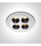 One Light FERO O wpust stały 10W 3000K biały  10110H/W/W